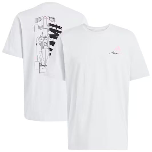 Adidas Men's Special Edition Miami Speed T-Shirt White 2026 - Fanwear