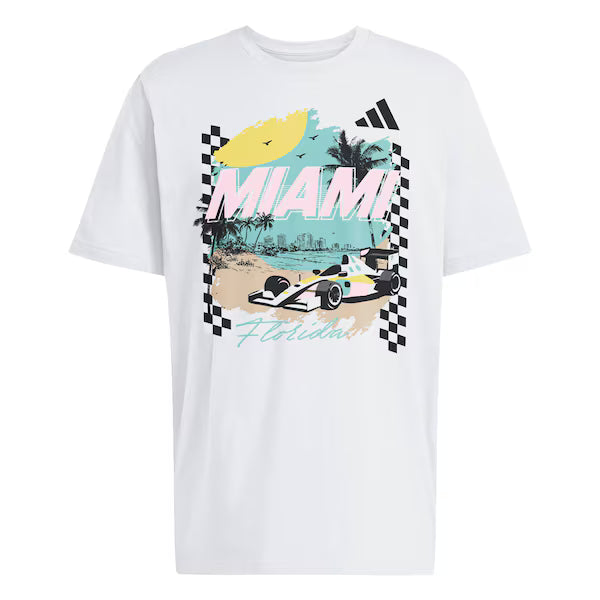 Adidas Men's Special Edition Miami T-Shirt White 2026 - Fanwear