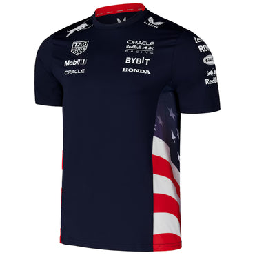 Red Bull Racing Men's Special Edition America Race Team T-Shirt Night Sky 2024-RP Teamwear