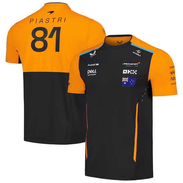 Mclaren Men's Set Up T-Shirt Oscar Piastri Phantom 2024-RP Teamwear