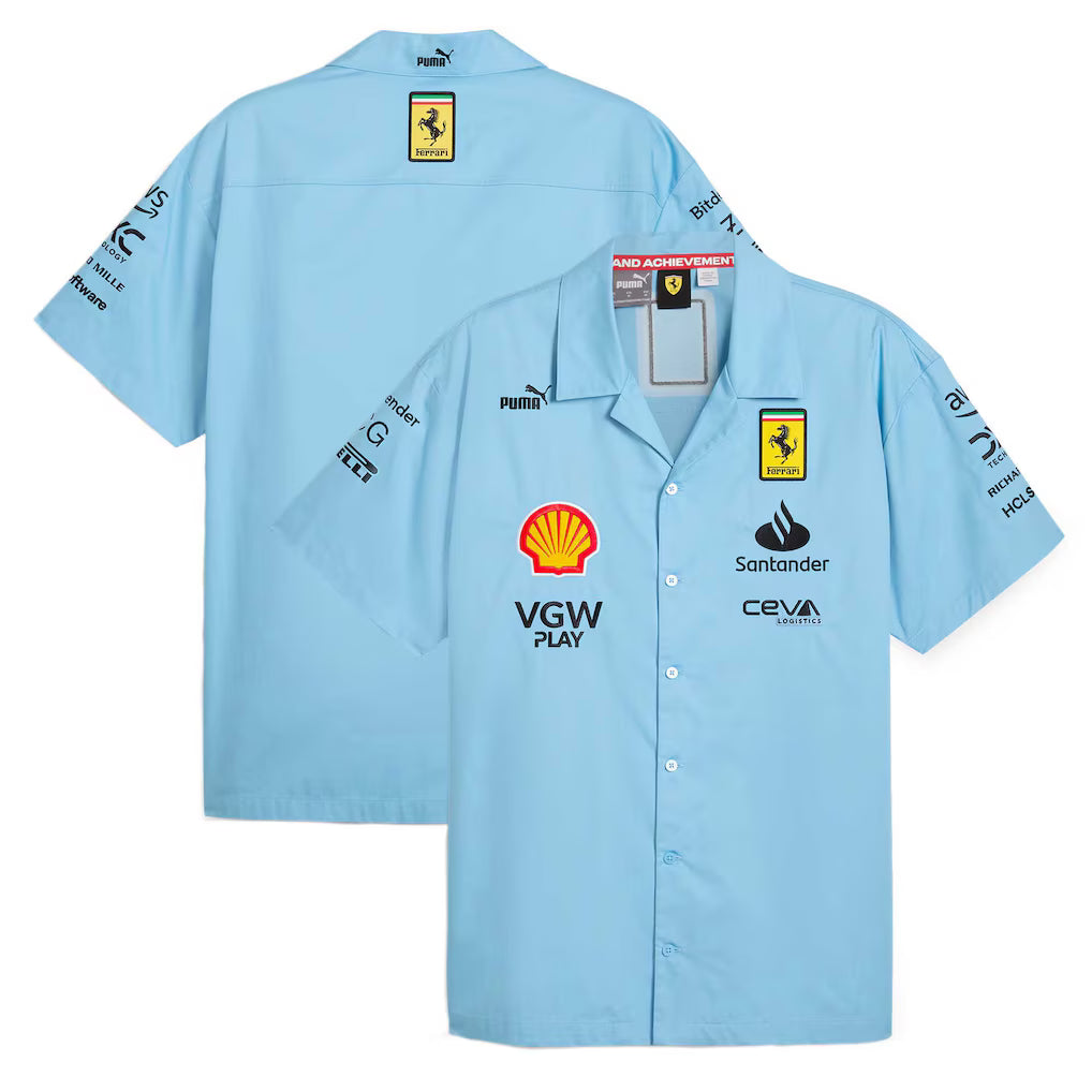 Scuderia Ferrari Special Edition Team Miami Shirt Lazor Blue 2024-RP Teamwear