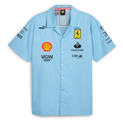 Scuderia Ferrari Special Edition Team Miami Shirt Lazor Blue 2024-RP Teamwear
