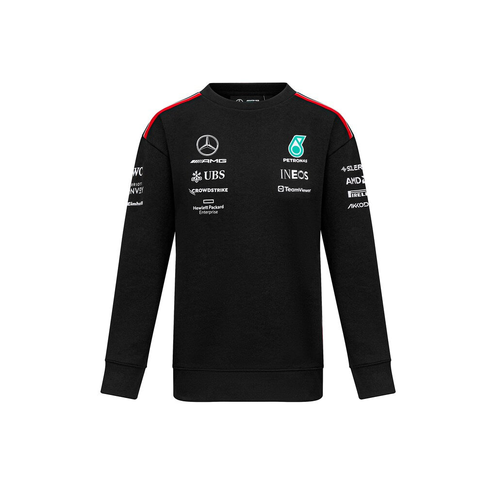 Mercedes-AMG Petronas Formula 1 Team Men's Long Sleeve Driver T-Shirt Black 2023-RP Teamwear