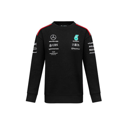 Mercedes-AMG Petronas Formula 1 Team Men's Long Sleeve Driver T-Shirt Black 2023-RP Teamwear