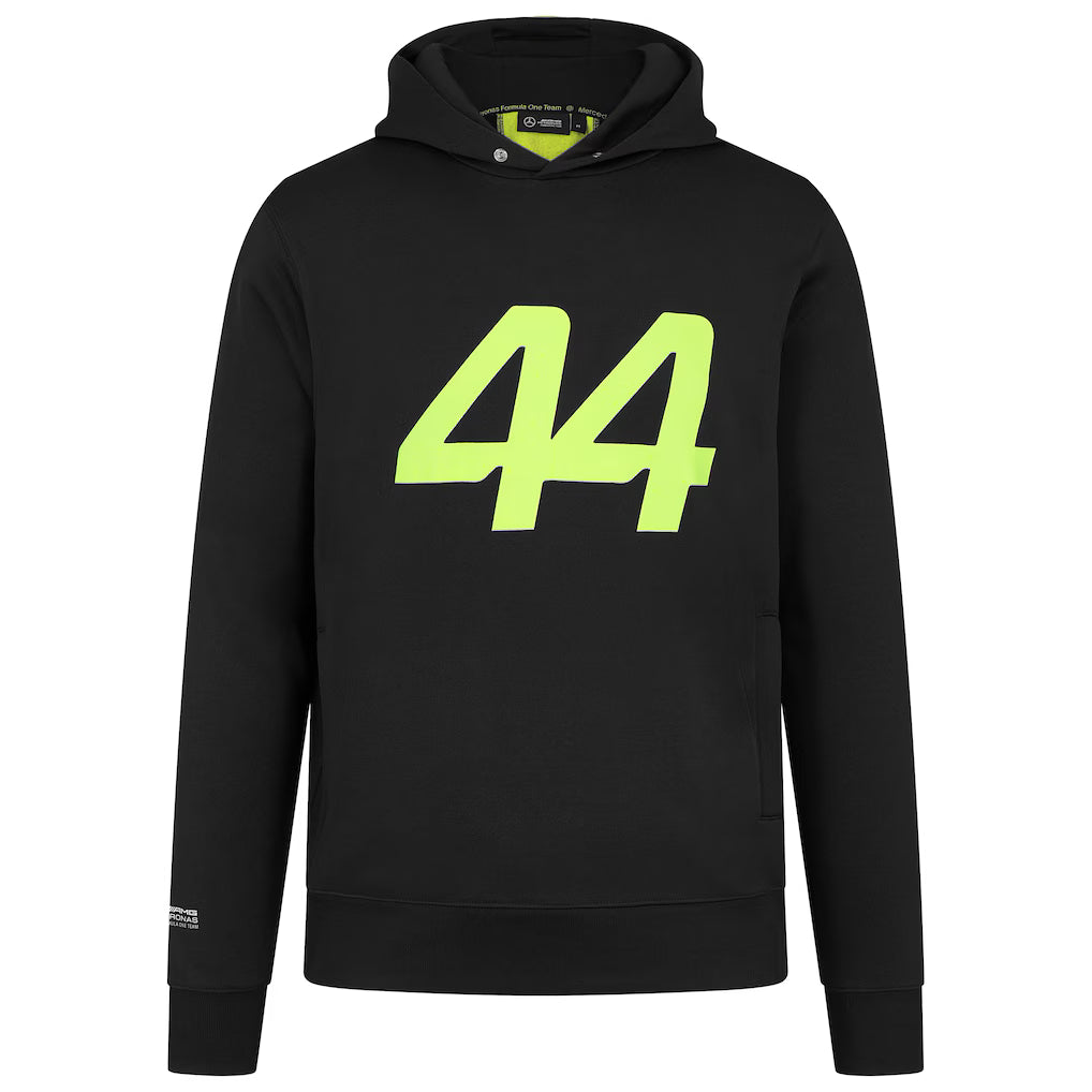 Mercedes-AMG Petronas Formula 1 Team Men's Lewis Hamilton Hoodie Black 2024-Fanwear
