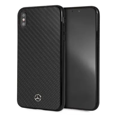 Mercedes iPhone XS Max Hard Case - PU Carbon Fiber Dynamic Pattern