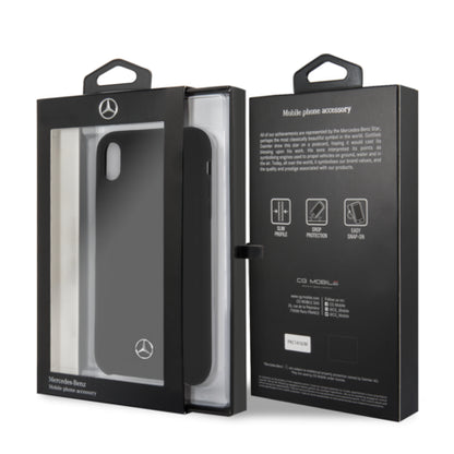 Mercedes iPhone XS Max Silicone Case - Black