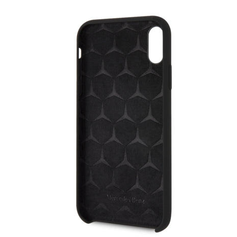 Mercedes iPhone XS Max Silicone Case - Black