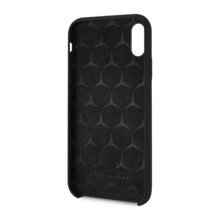 Mercedes iPhone XS Max Silicone Case - Black