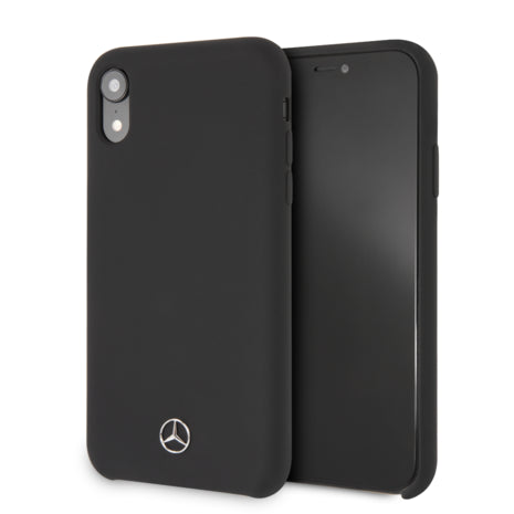Mercedes iPhone XS Max Silicone Case - Black
