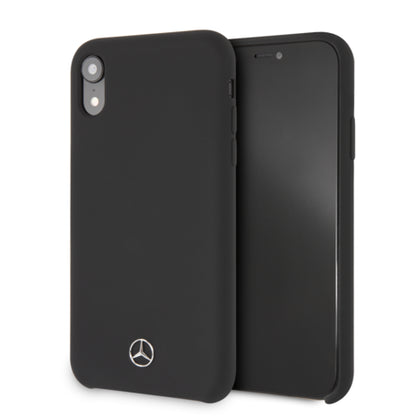 Mercedes iPhone XS Max Silicone Case - Black