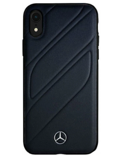 Mercedes iPhone 8 Plus Hard Case - New Organic I Genuine Leather - Navy