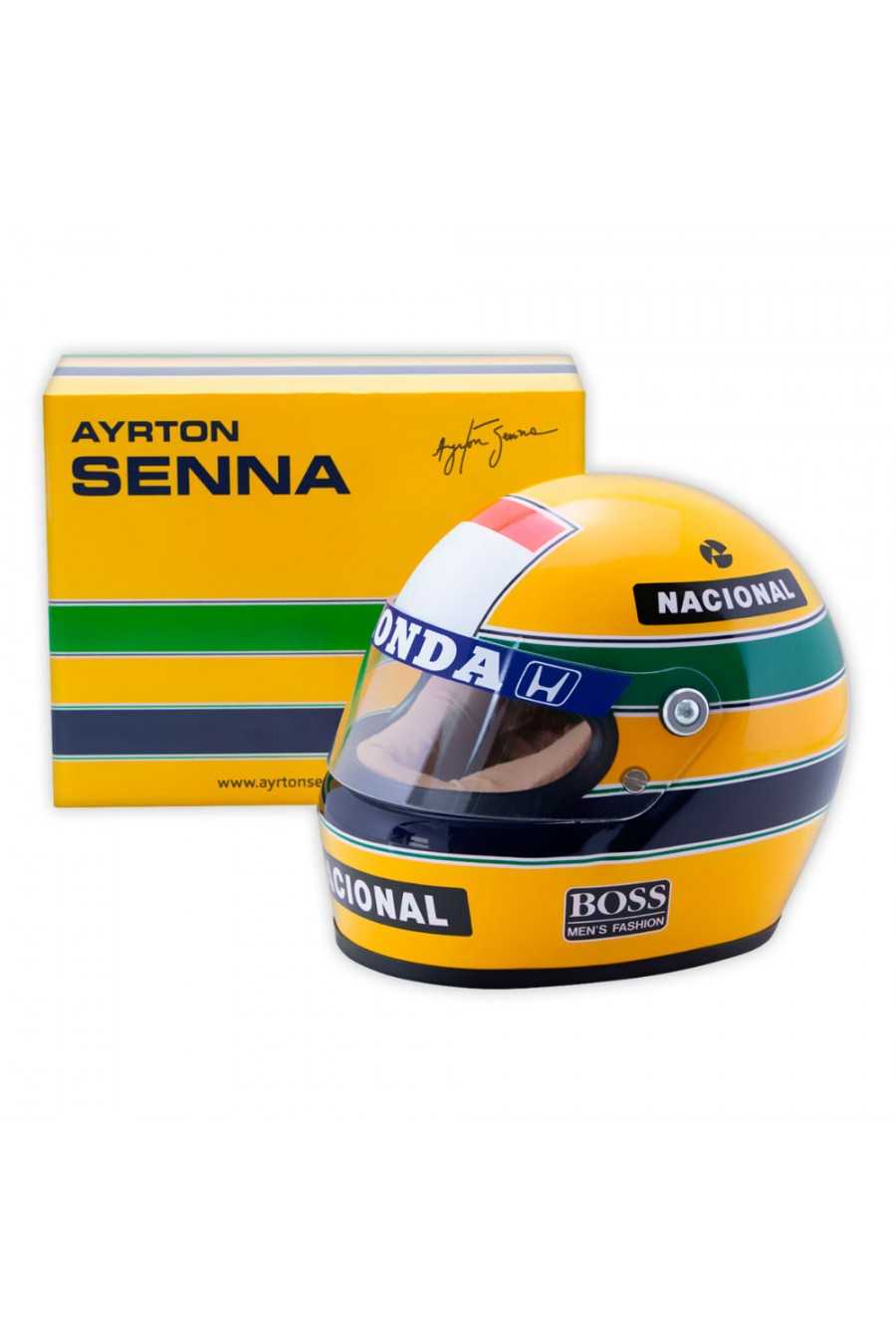 Half Scale Model | Ayrton Senna Helmet 1988