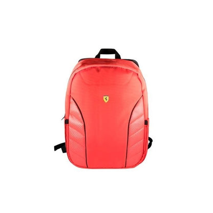 Scuderia Ferrari Nylon Carbon Finish Red Backpack