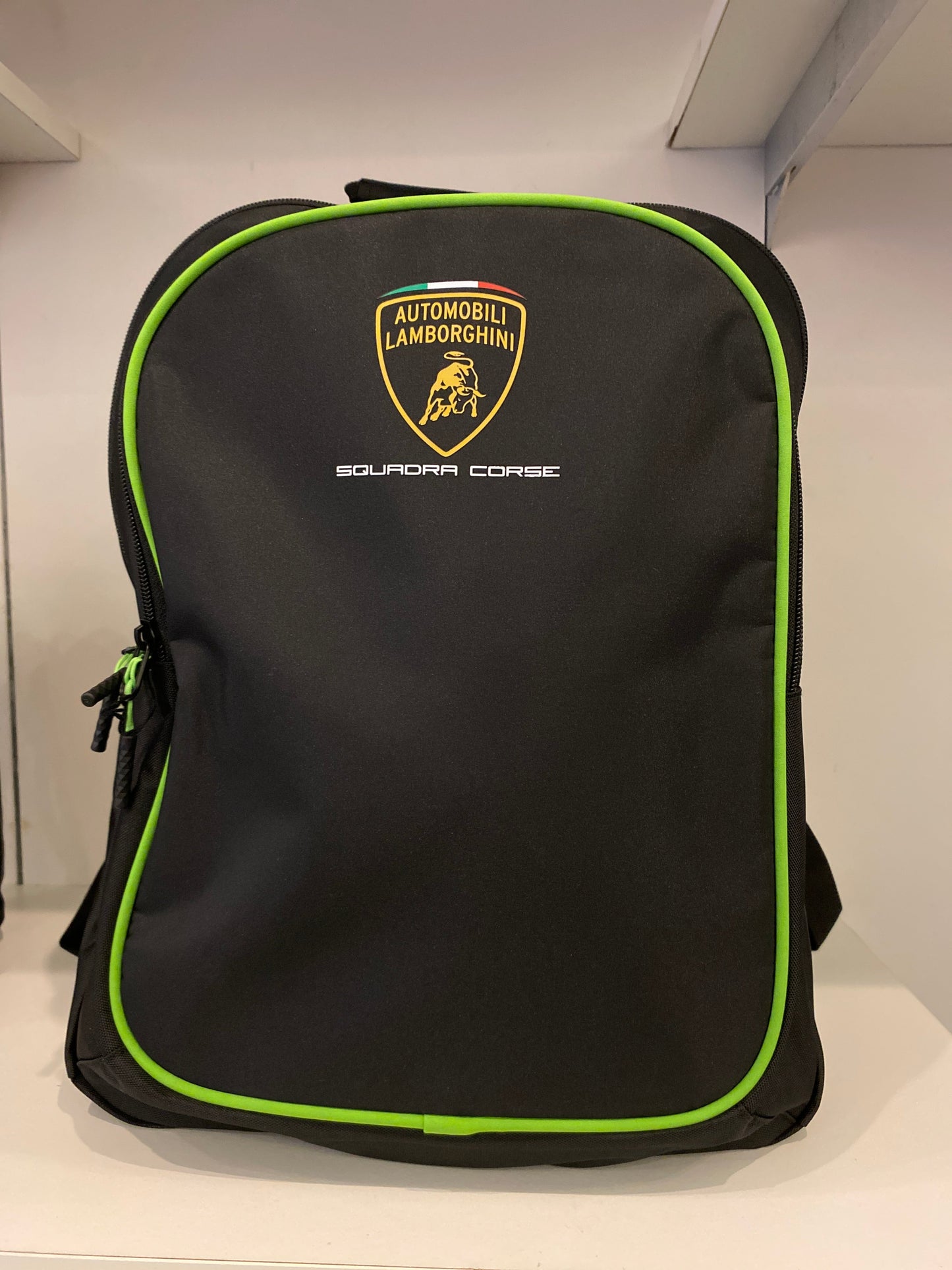 Lamborghini Backpack Black and Green