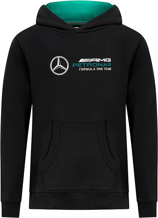 Mercedes-AMG Petronas Formula 1 Team Kids Logo Hoodie Black 2023-Fanwear