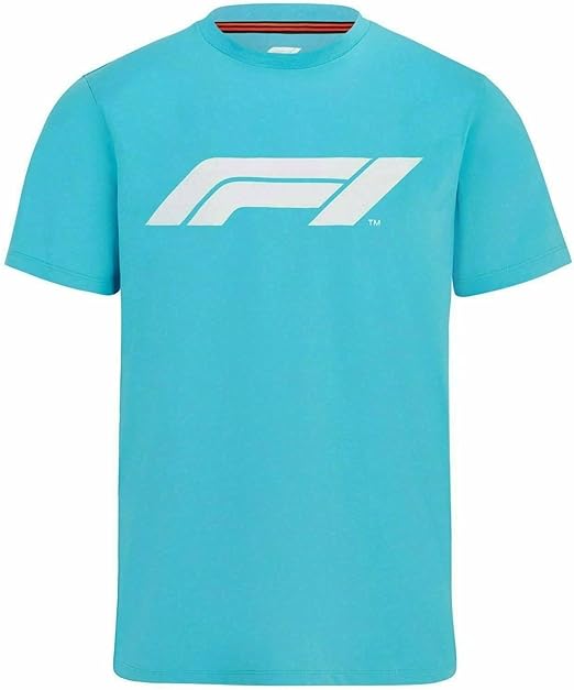 F1 Men's Large Logo T-Shirt Light Blue-Fanwear