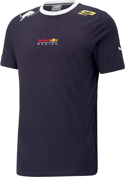 Red Bull Racing Men's Sergio Perez Logo T-Shirt Navy 2022-Fanwear