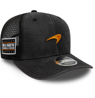 Mclaren Men's Washed Trucker Cap Black 2025-Fanwear