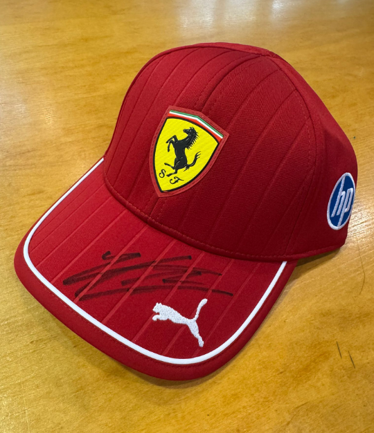 Scuderia Ferrari Charles Leclrec Dark Cherry Cap 2025 Signed Charles Leclrec - Rp Teamwear