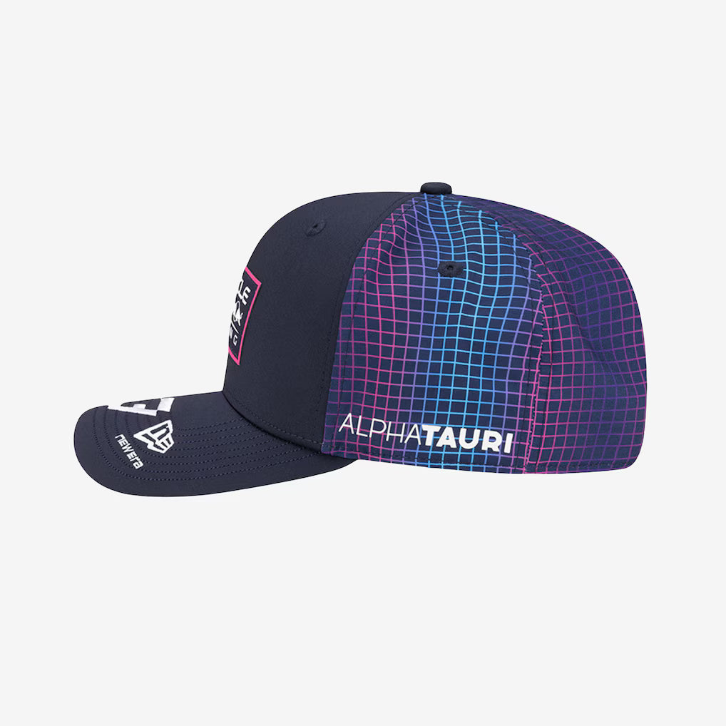 Red Bull Racing Special Edition Max Verstappen Miami 9Seventy Cap Striped Navy 2026 - RP Teamwear