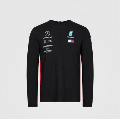 Mercedes-AMG Petronas Motorsport Mens Lance Stroll Driver T-Shirt Black 2019 - Rp Teamwear