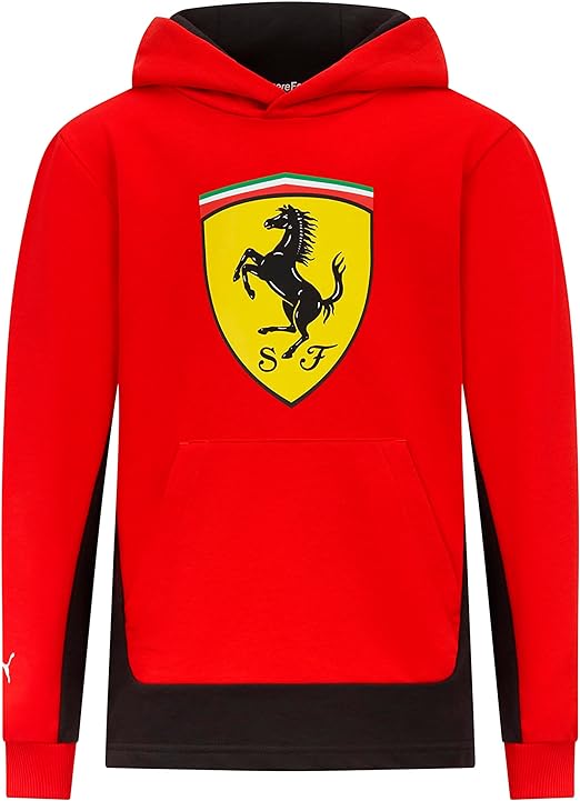 Scuderia Ferrari Kids Big Shield Hoodie Red 2023-Fanwear