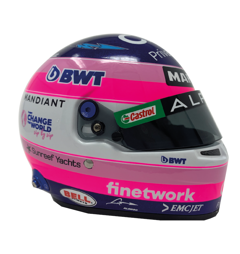 Fernando Alonso Scale Helmet Mini Line 2022