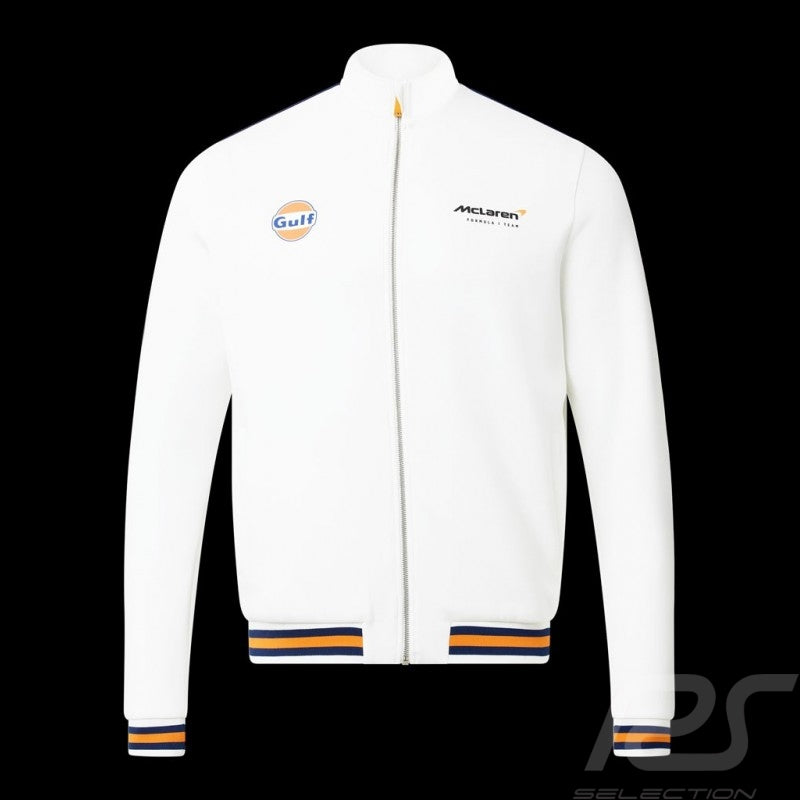 Mclaren Men's Gulf Track Jacket White 2022-Fanwear