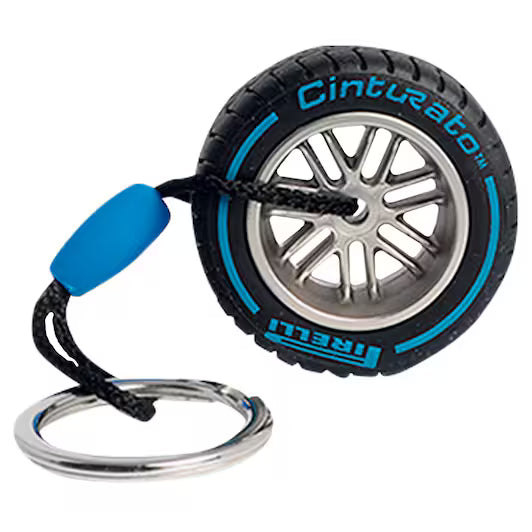 Pirelli Tire Blue Keyring