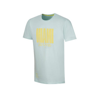 Aston Martin F1 2023 Men's Limited Edition Miami T-Shirt Pastel Green