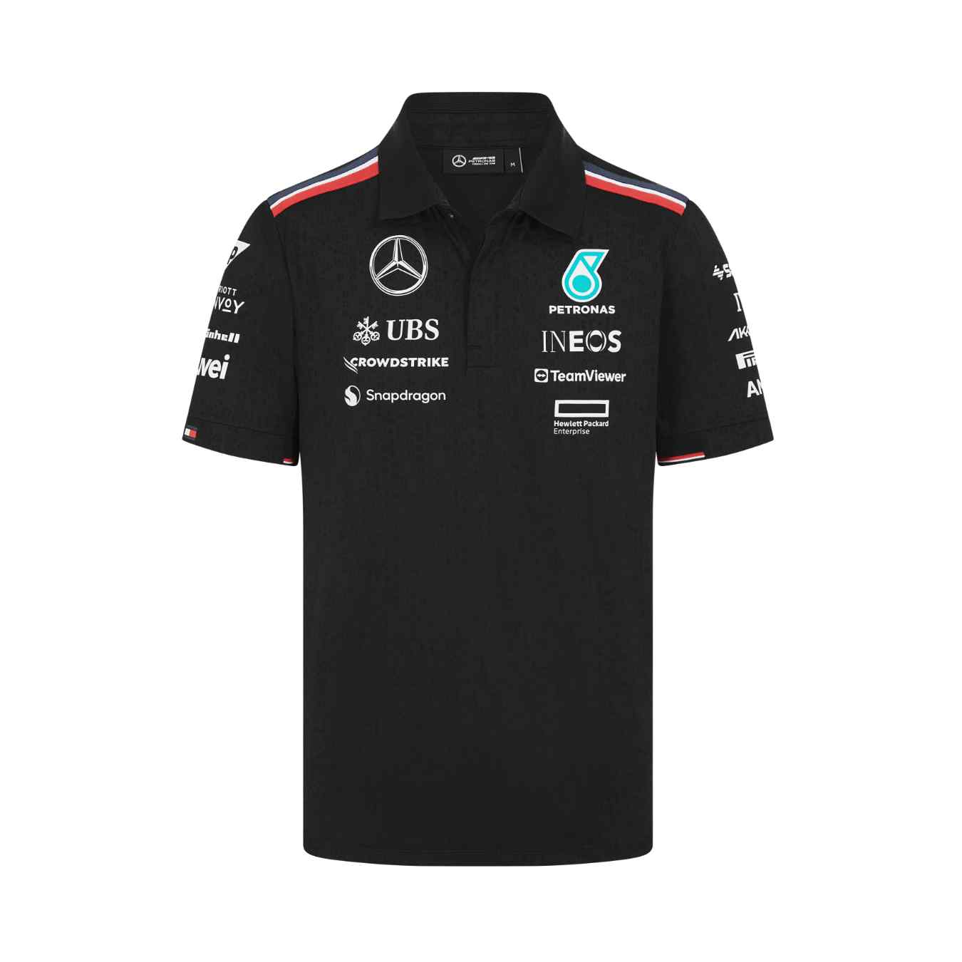 Mercedes-AMG Petronas Formula 1 Team Men's Team Polo Black 2024-RP Teamwear