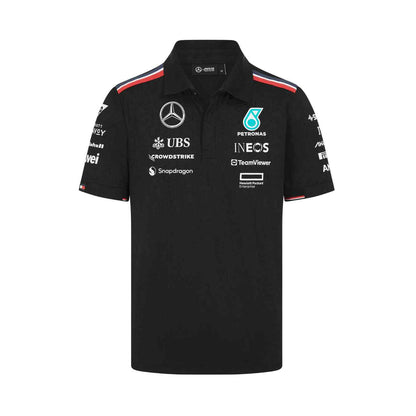 Mercedes-AMG Petronas Formula 1 Team Men's Team Polo Black 2024-RP Teamwear