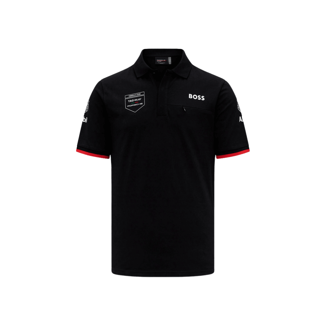 Porsche Formula E Men's Team Polo Black 2024-RP Teamwear