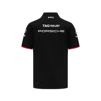 Porsche Formula E Men's Team Polo Black 2024-RP Teamwear
