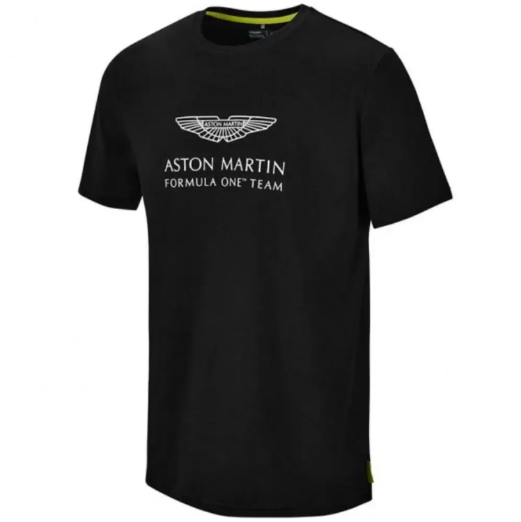 Aston Martin F1 Women's Logo T-Shirt Black 2021-Fanwear