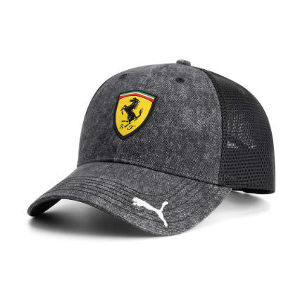 Scuderia Ferrari Trucker Black Cap 2025-Fanwear