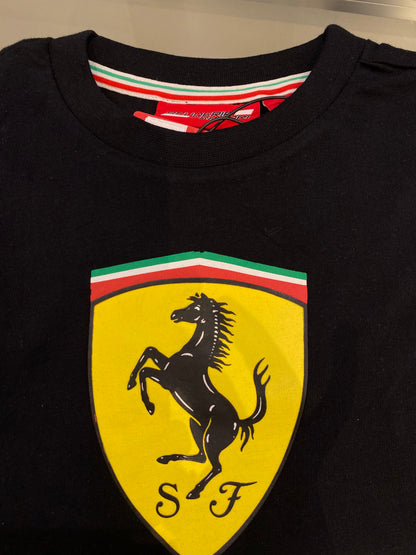 Scuderia Ferrari Kids Classic T-Shirt Black 2018 - Fanwear