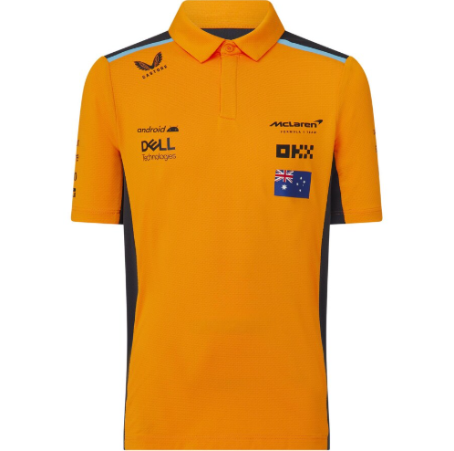 Mclaren Kids Polo Shirt Oscar Piastri Autumn 2023-RP Teamwear