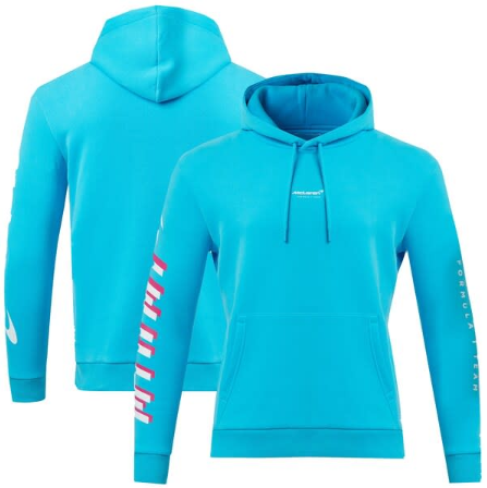 Mclaren Women's Miami Neon Logo Hoodie Blue 2022-Fanwear