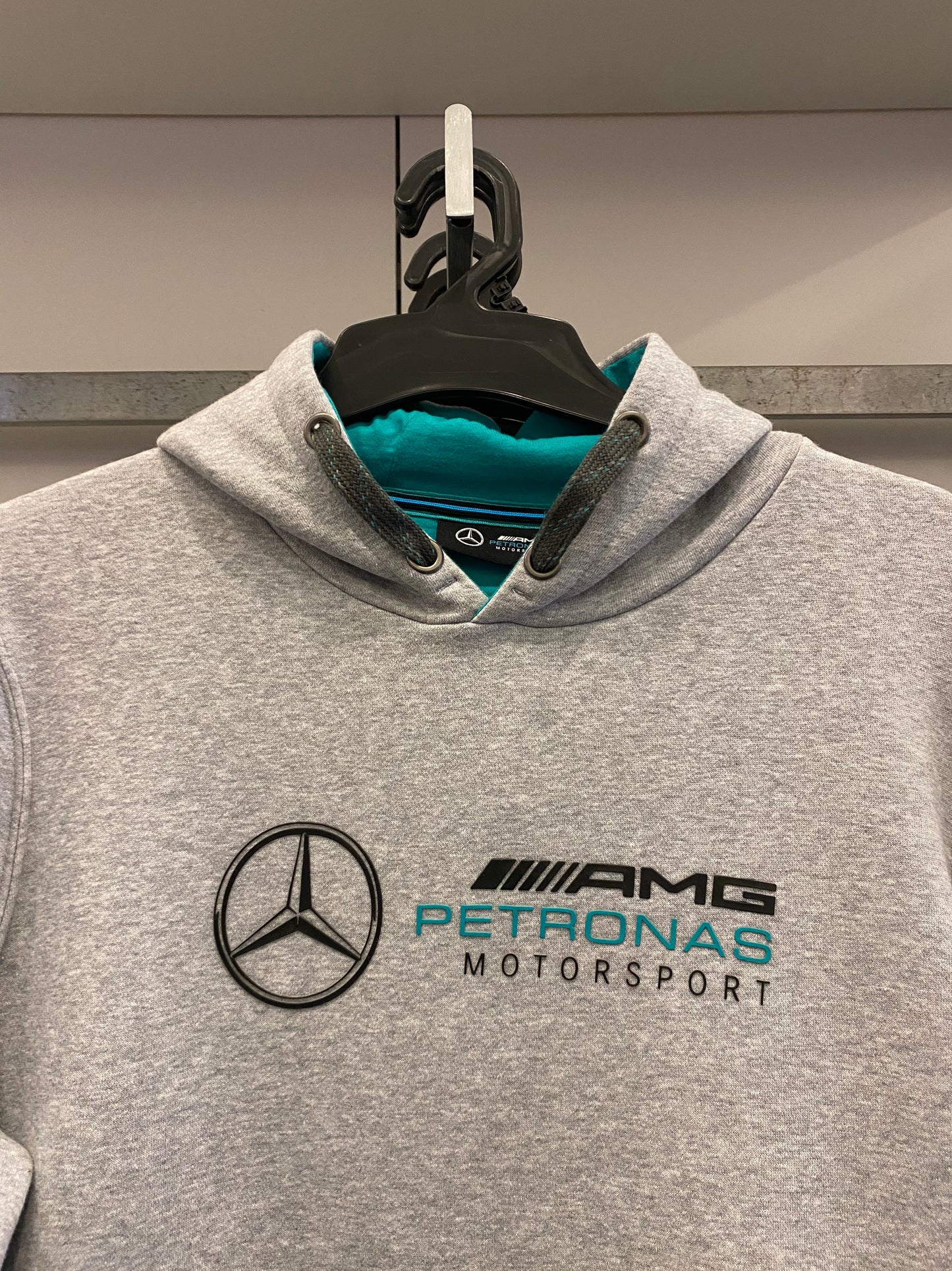 Mercedes-AMG Petronas Motorsport Mens Sweat Hooded Grey - Fanwear
