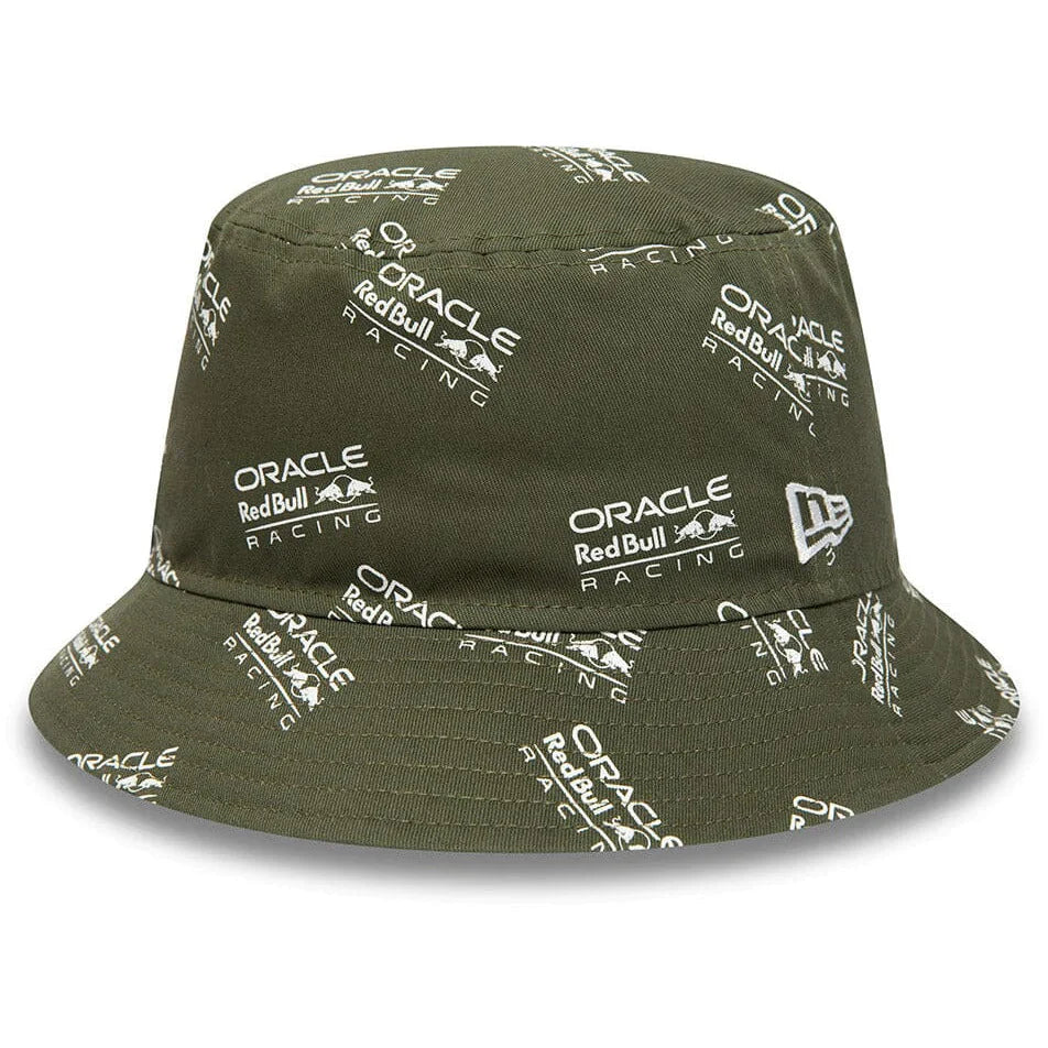 Red Bull Racing Seasonal AOP Bucket Hat Olive 2023-Fanwear
