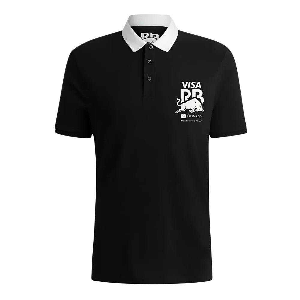 Rb Visa Cash App Polo Black White Collar 2024-Fanwear