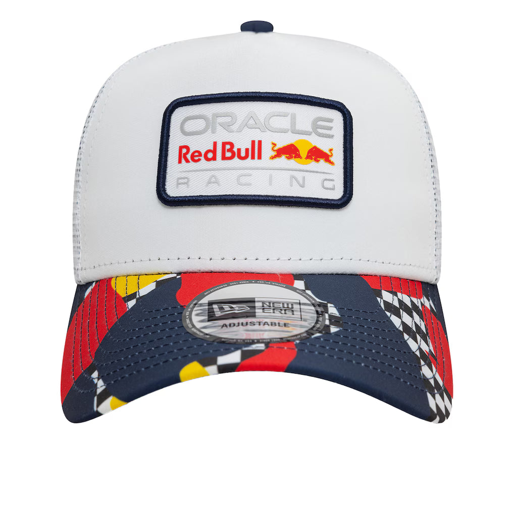 Red Bull Racing Abstract EF Trucker White Cap 2025-Fanwear