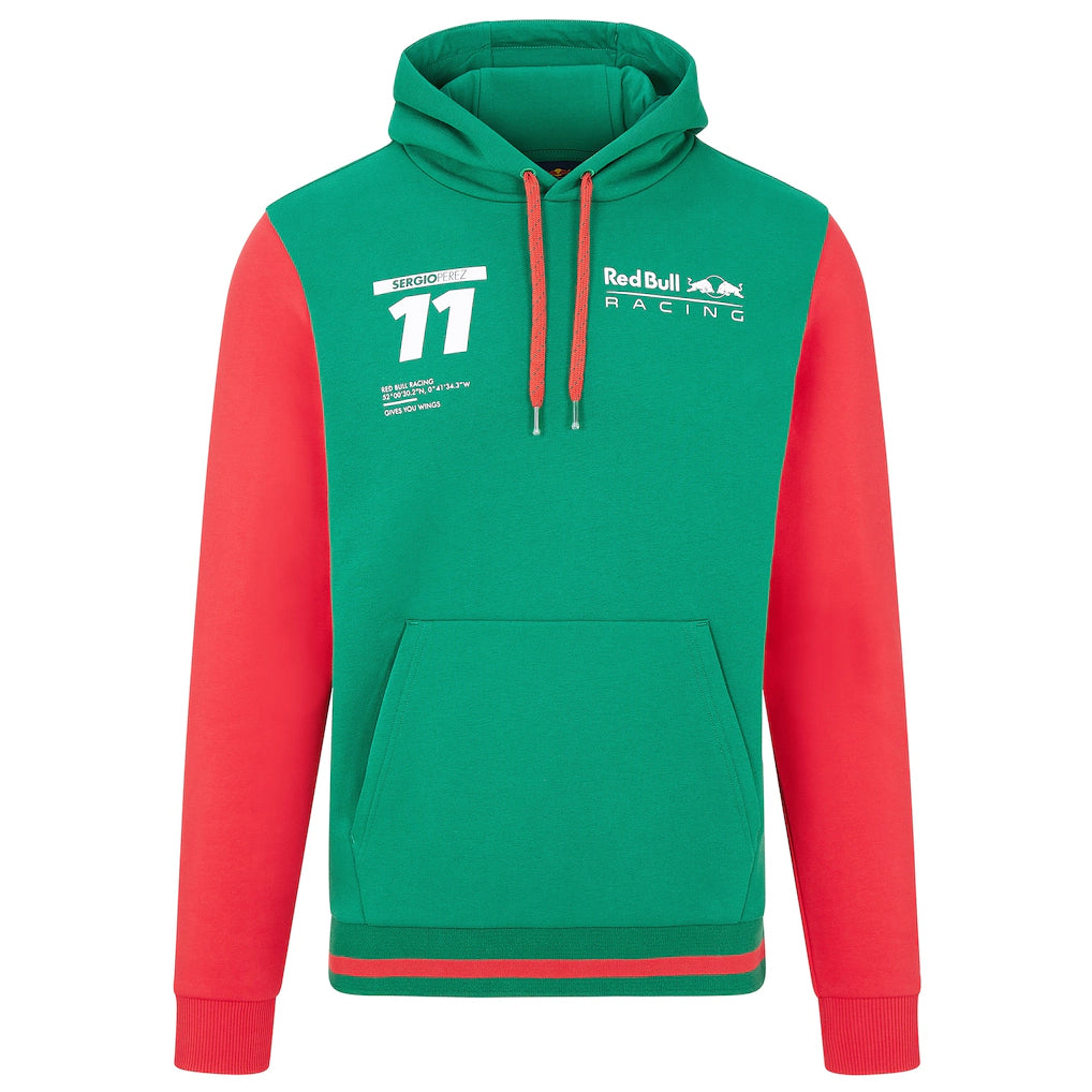 Red Bull Racing Sergio Perez Hooded Sweat Green 2021-Fanwear