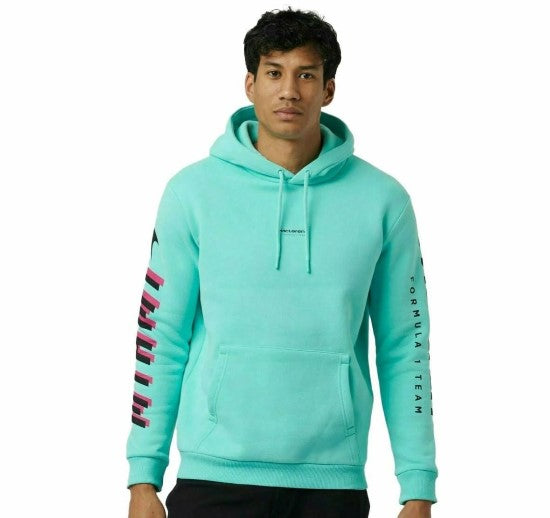 Mclaren Men's Miami Neon Logo Hoodie Aqua Sky 2022-Fanwear
