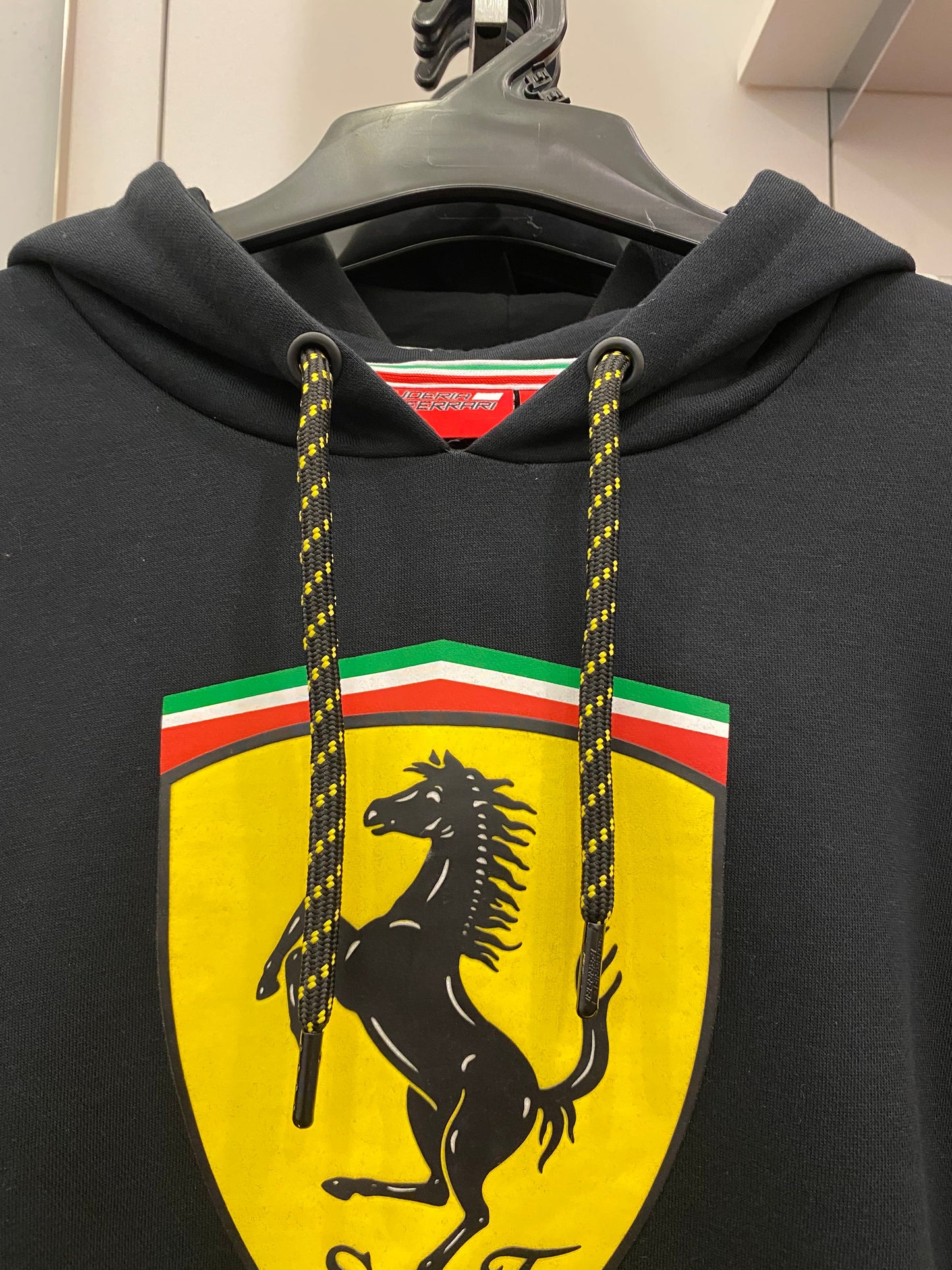 Scuderia Ferrari Mens Hooded Sweat 2020 Black - Fanwear