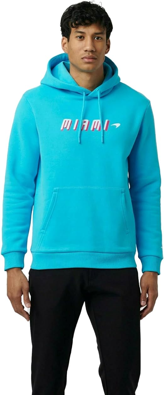 Mclaren Kids Miami Neon Graphic Hoodie Blue 2022-Fanwear