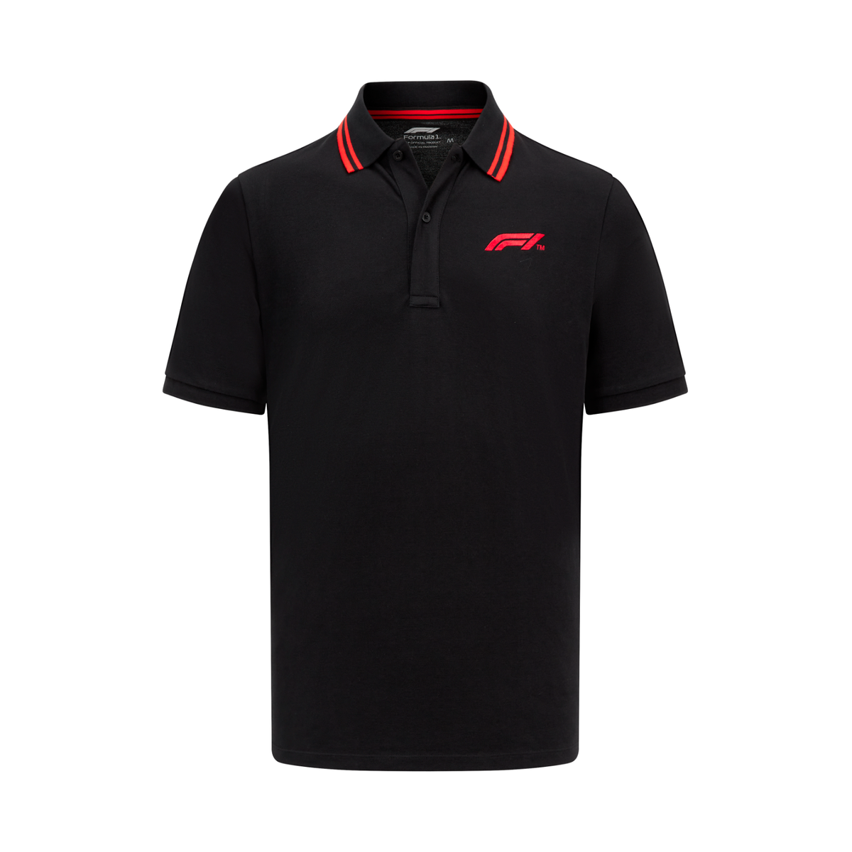 F1 Men's Logo Polo Black 2023-Fanwear