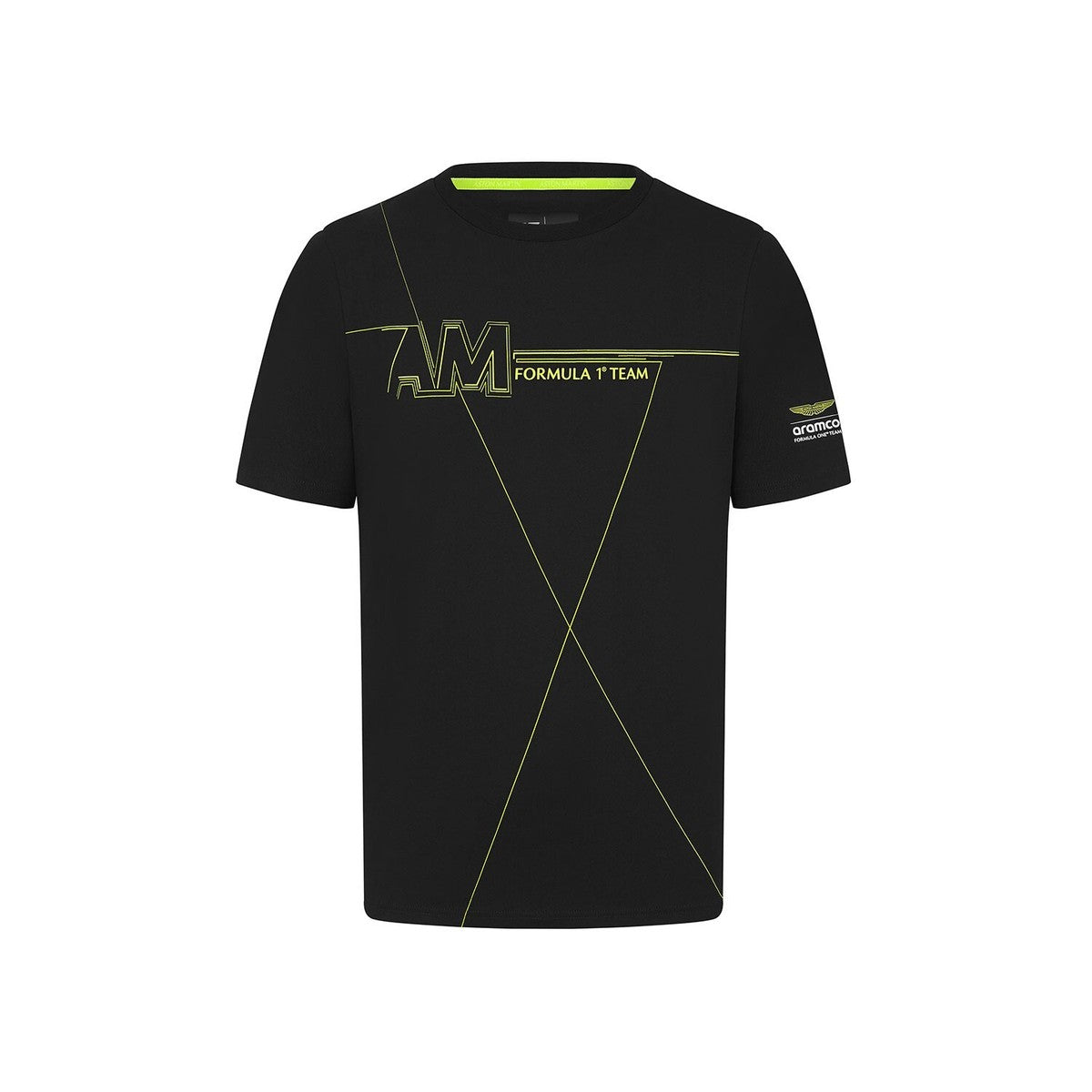 Aston Martin F1 Lifestyle Printed T-Shirt Black 2024-Fanwear
